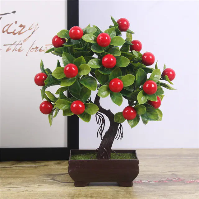 Fake Potted Plants - Miniature Pine Tree Decoration