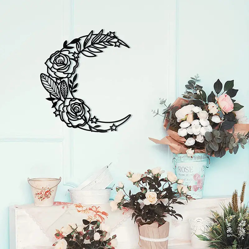 Celestial Dance- Boho Moon Phase Wall Art