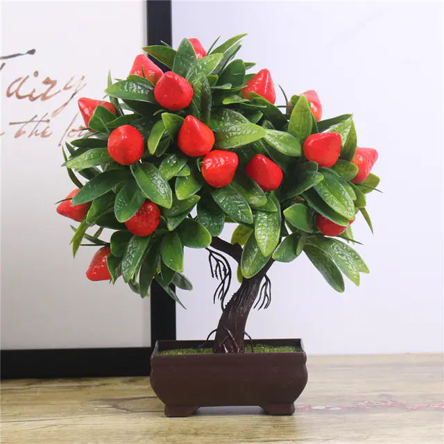 Fake Potted Plants - Miniature Pine Tree Decoration
