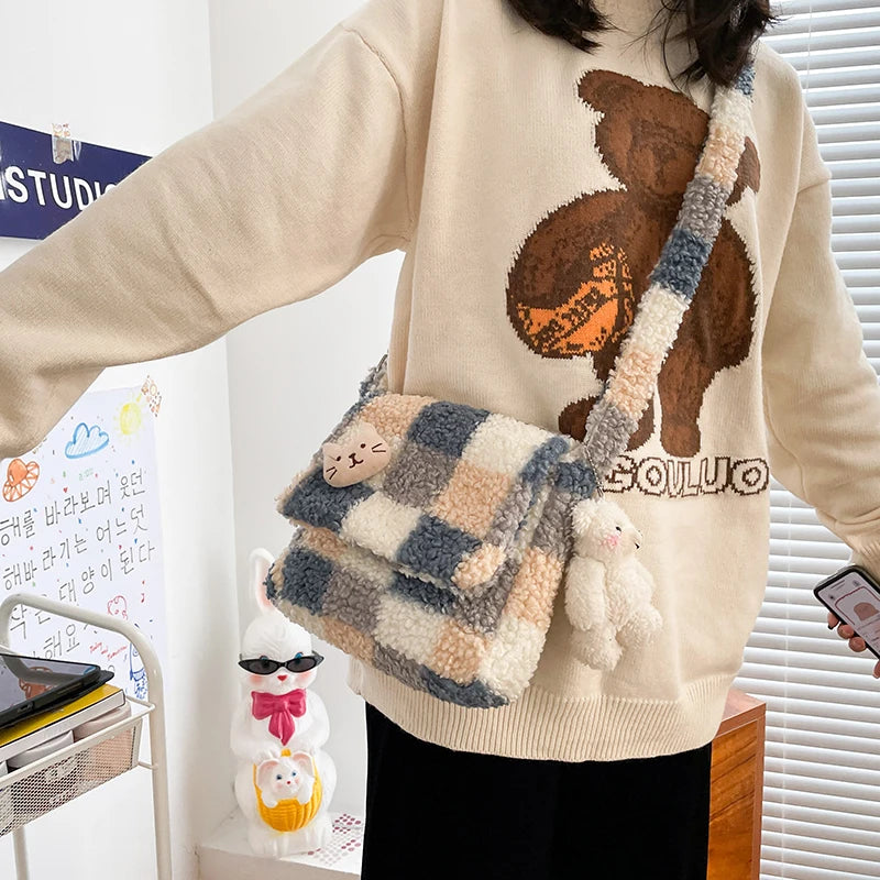 Checkers Anyone? Adorable Soft Satchel