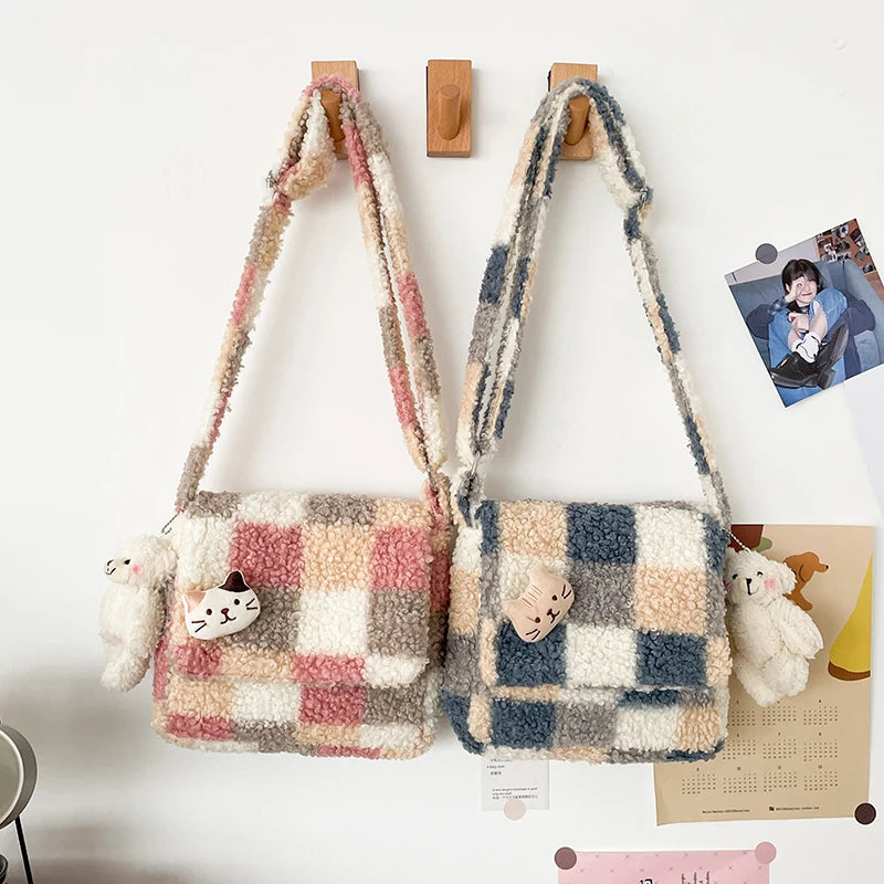 Checkers Anyone? Adorable Soft Satchel