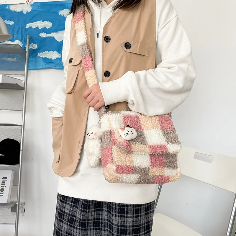 Checkers Anyone? Adorable Soft Satchel