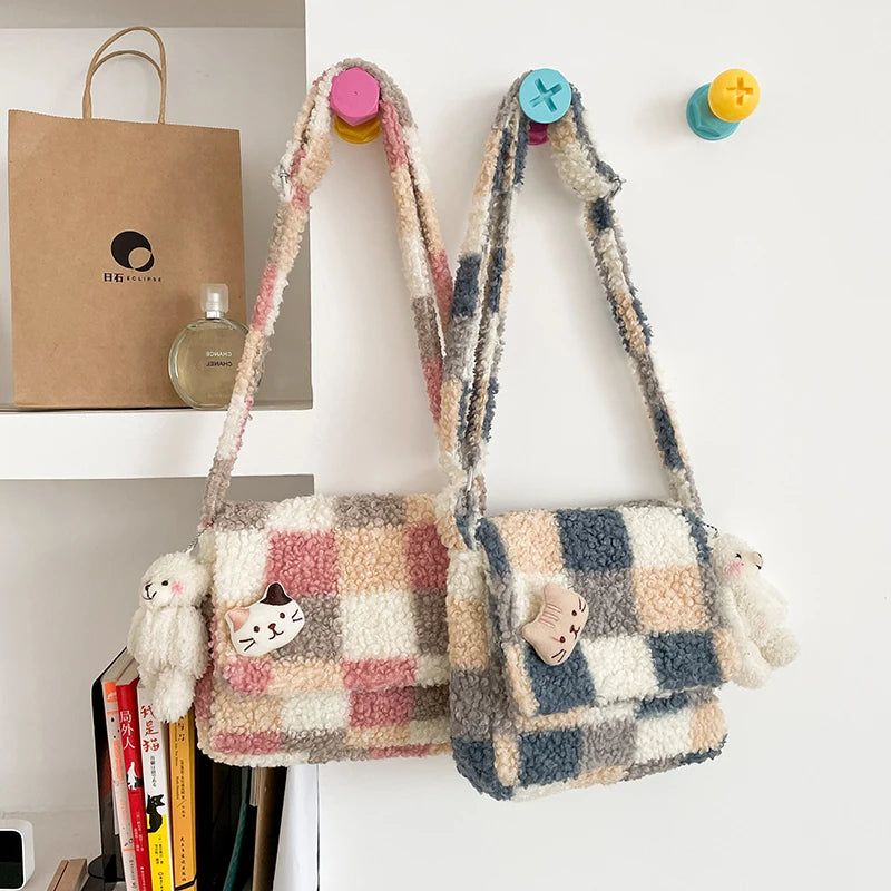 Checkers Anyone? Adorable Soft Satchel