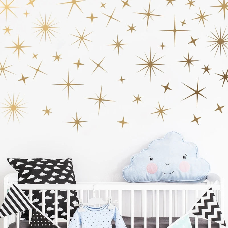 Stardust Dreams - Gold Star wall Decals