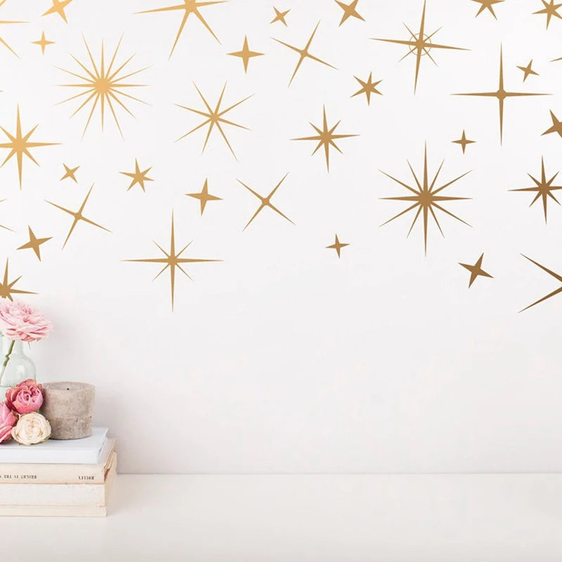 Stardust Dreams - Gold Star wall Decals