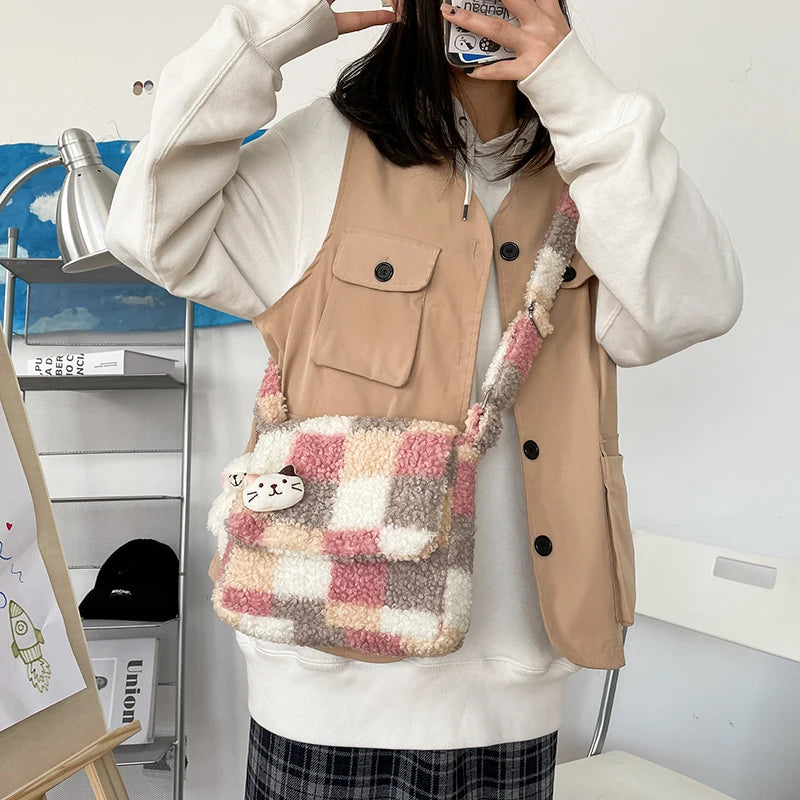 Checkers Anyone? Adorable Soft Satchel