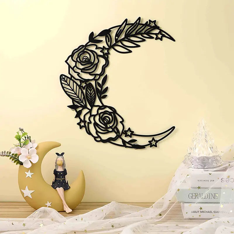 Celestial Dance- Boho Moon Phase Wall Art