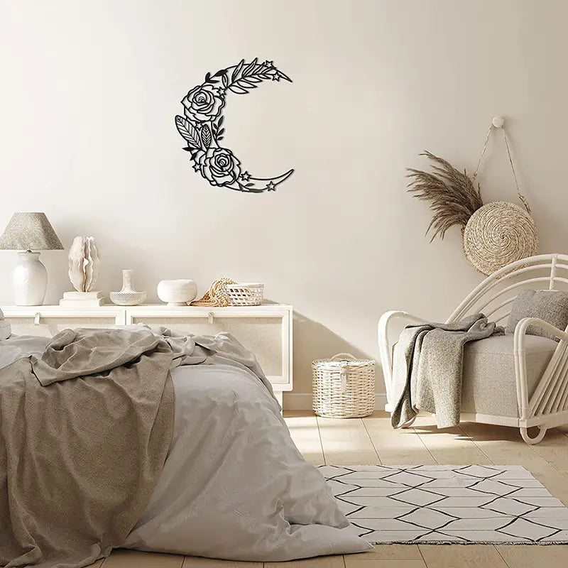 Celestial Dance- Boho Moon Phase Wall Art