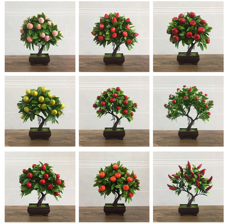 Fake Potted Plants - Miniature Pine Tree Decoration