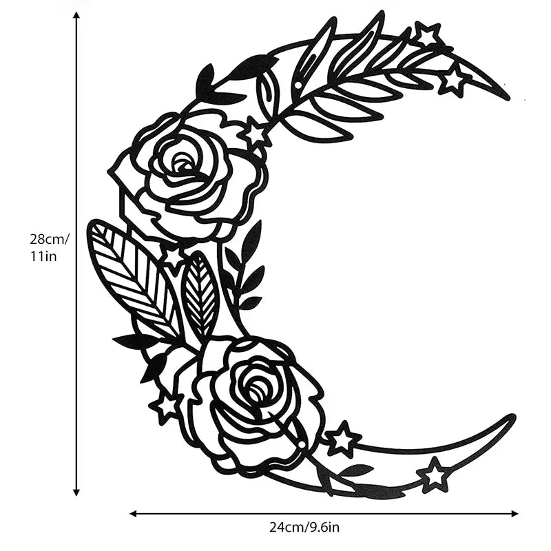 Celestial Dance- Boho Moon Phase Wall Art