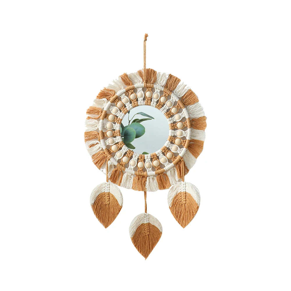 Boho Macrame Mirror