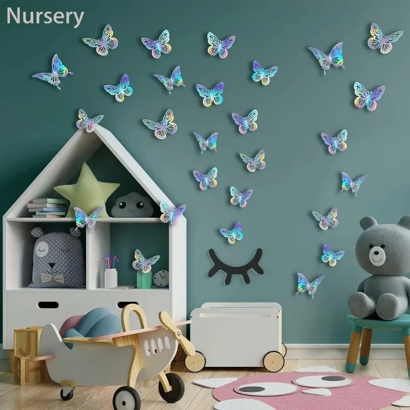 Whimsy In Motion - Sparkling Butterfly Wall Decor