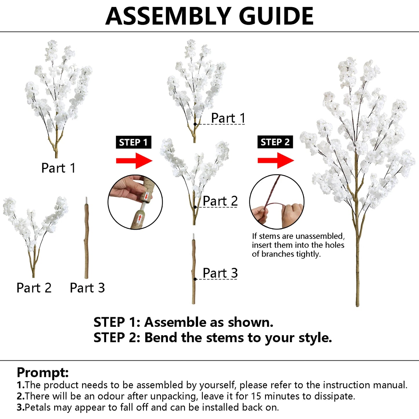 The Fairy Tree - Artificial White Cherry Plant