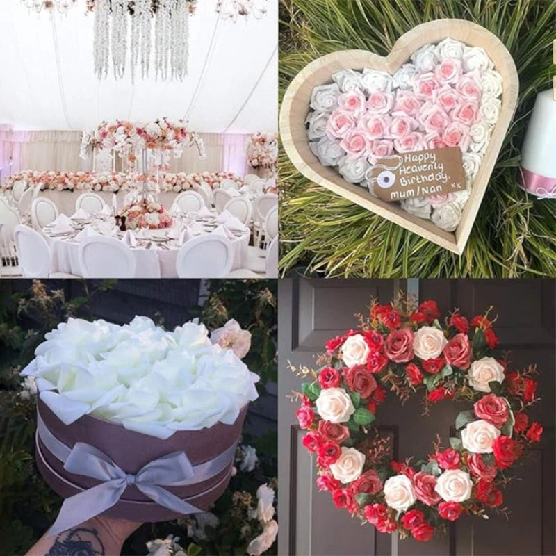 Mini Fairy Roses -Soft Foam Flower Set (Choose 10, 20, or 50)