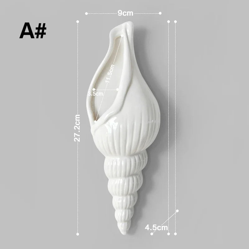 Seashell Wall Vase