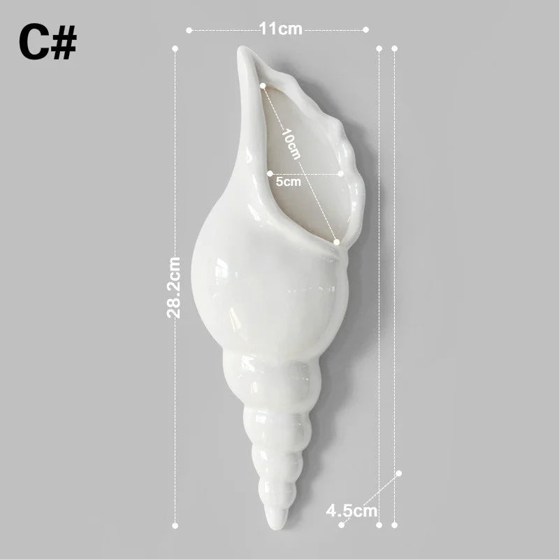 Seashell Wall Vase