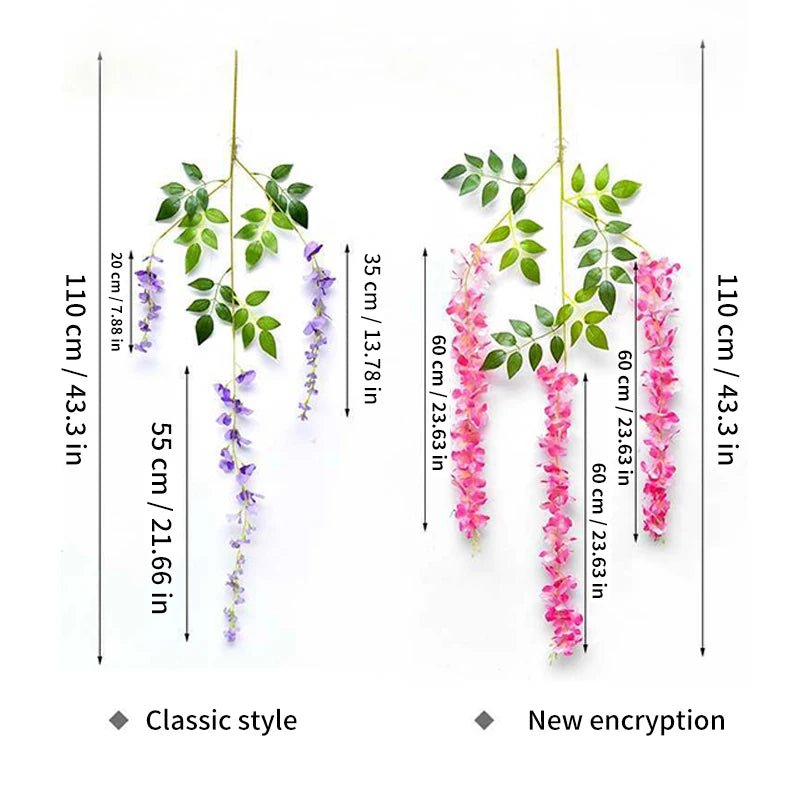 Moonlit Cascade - Wisteria Garland (12 pieces)