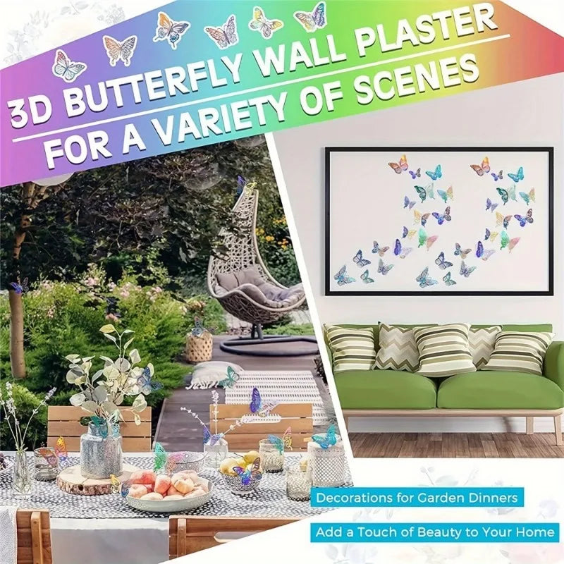 Whimsy In Motion - Sparkling Butterfly Wall Decor
