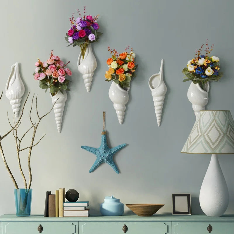 Seashell Wall Vase