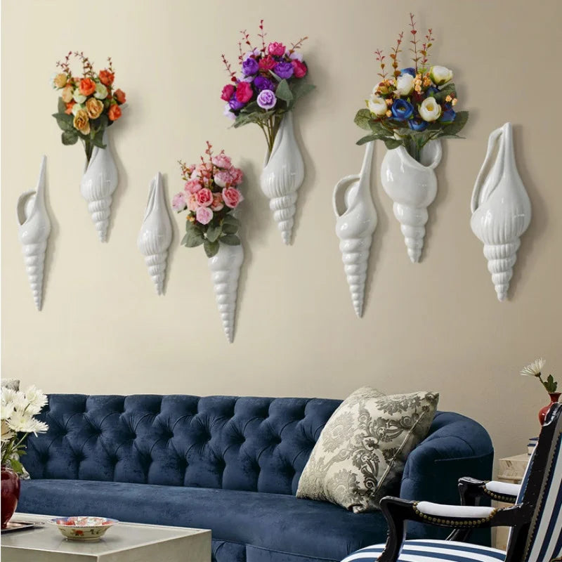 Seashell Wall Vase
