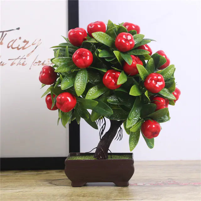 Fake Potted Plants - Miniature Pine Tree Decoration