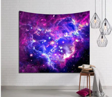 Cosmic Bloom - Starry Sky Wall Art