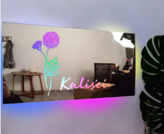 Custom Illuminated Name Mirror