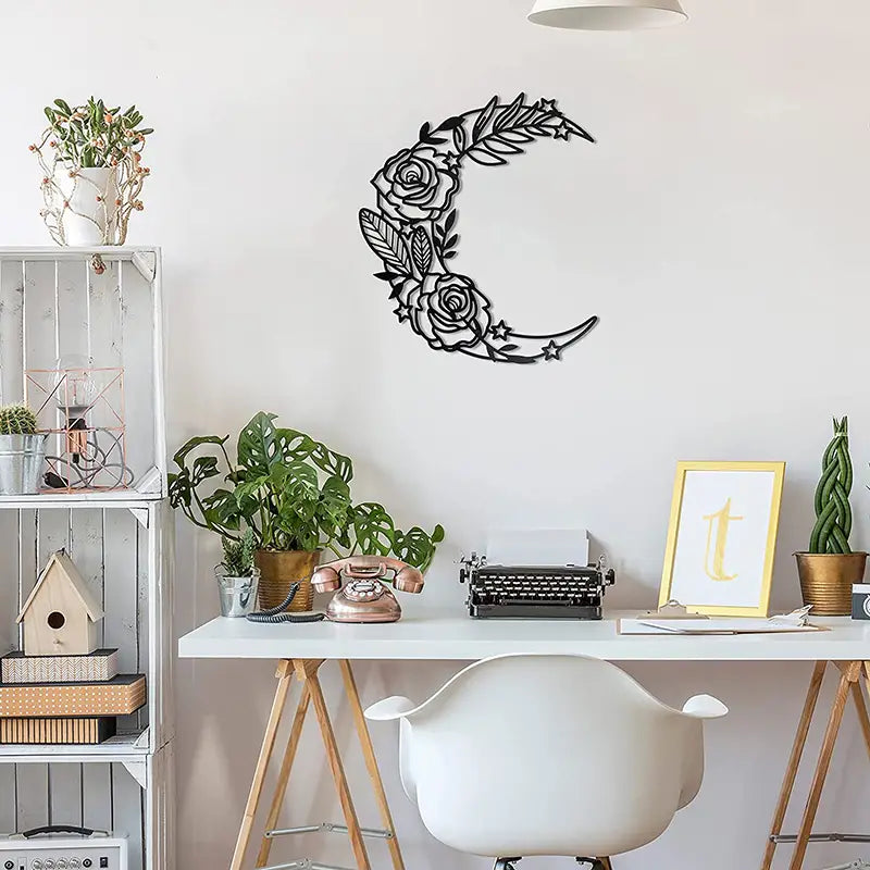Celestial Dance- Boho Moon Phase Wall Art