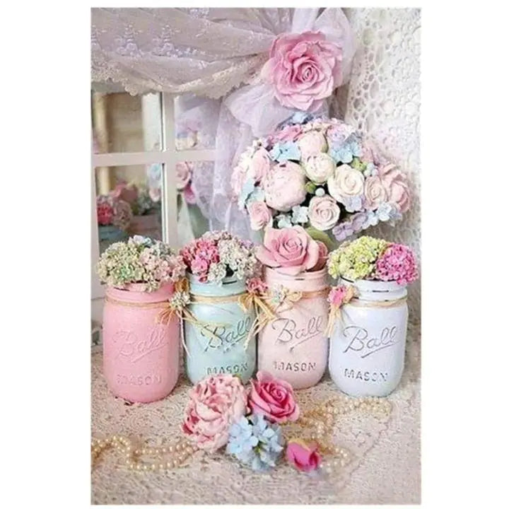 Rose Vase Diamond Painting Kit