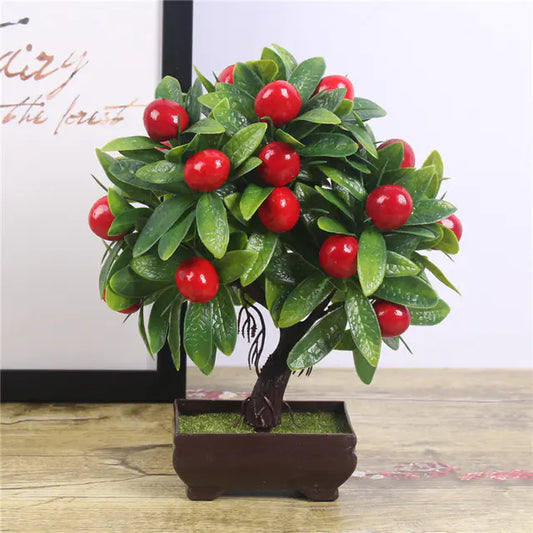Fake Potted Plants - Miniature Pine Tree Decoration