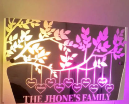 Custom Illuminated Name Mirror