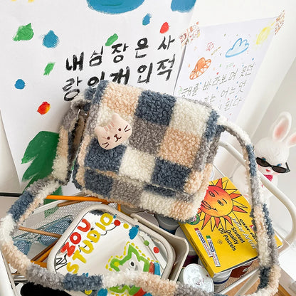 Checkers Anyone? Adorable Soft Satchel