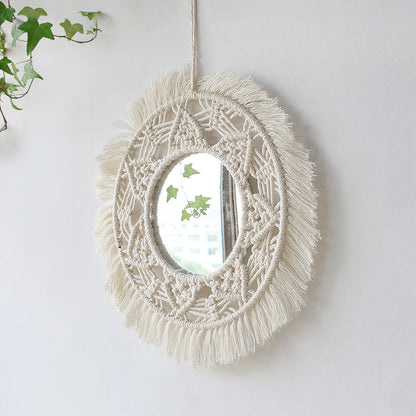 Boho Macrame Mirror