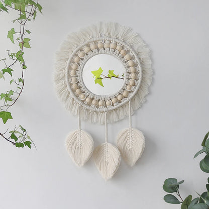 Boho Macrame Mirror