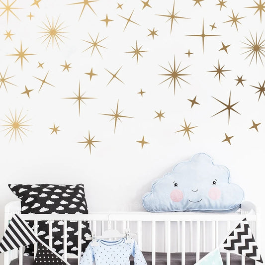 Stardust Dreams - Gold Star wall Decals