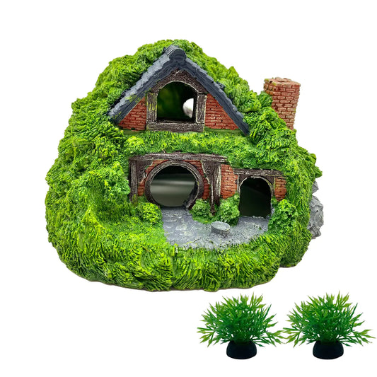 Fairy home Decoration Hobbit House Resin Small  Mini Garden Landscaping Accessories(3 Pcs)