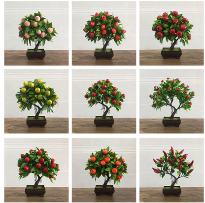Fake Potted Plants - Miniature Pine Tree Decoration