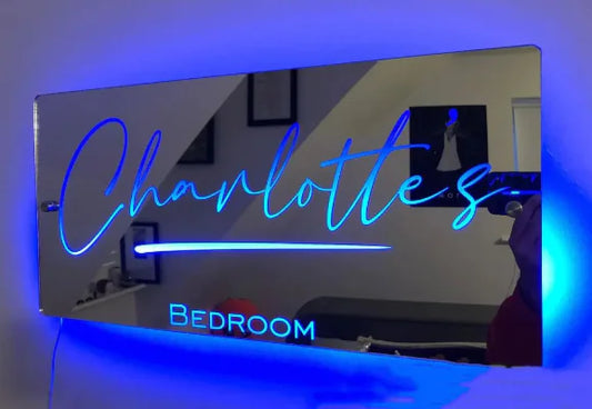 Custom Illuminated Name Mirror