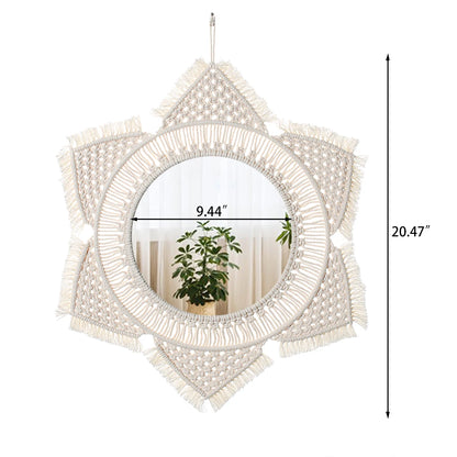 Boho Macrame Mirror