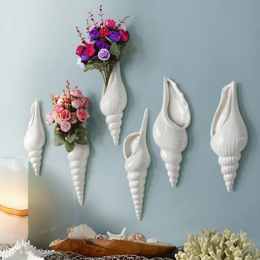 Seashell Wall Vase