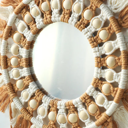 Boho Macrame Mirror