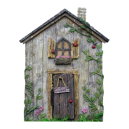 Miniature Fairy Gnome Door Figurines for Garden Decor