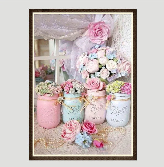 Rose Vase Diamond Painting Kit