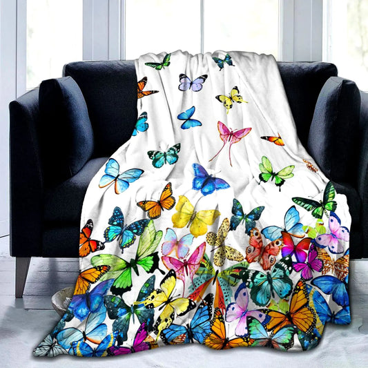 In Flight Butterfly Throw60"X50"
