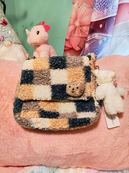 Checkers Anyone? Adorable Soft Satchel